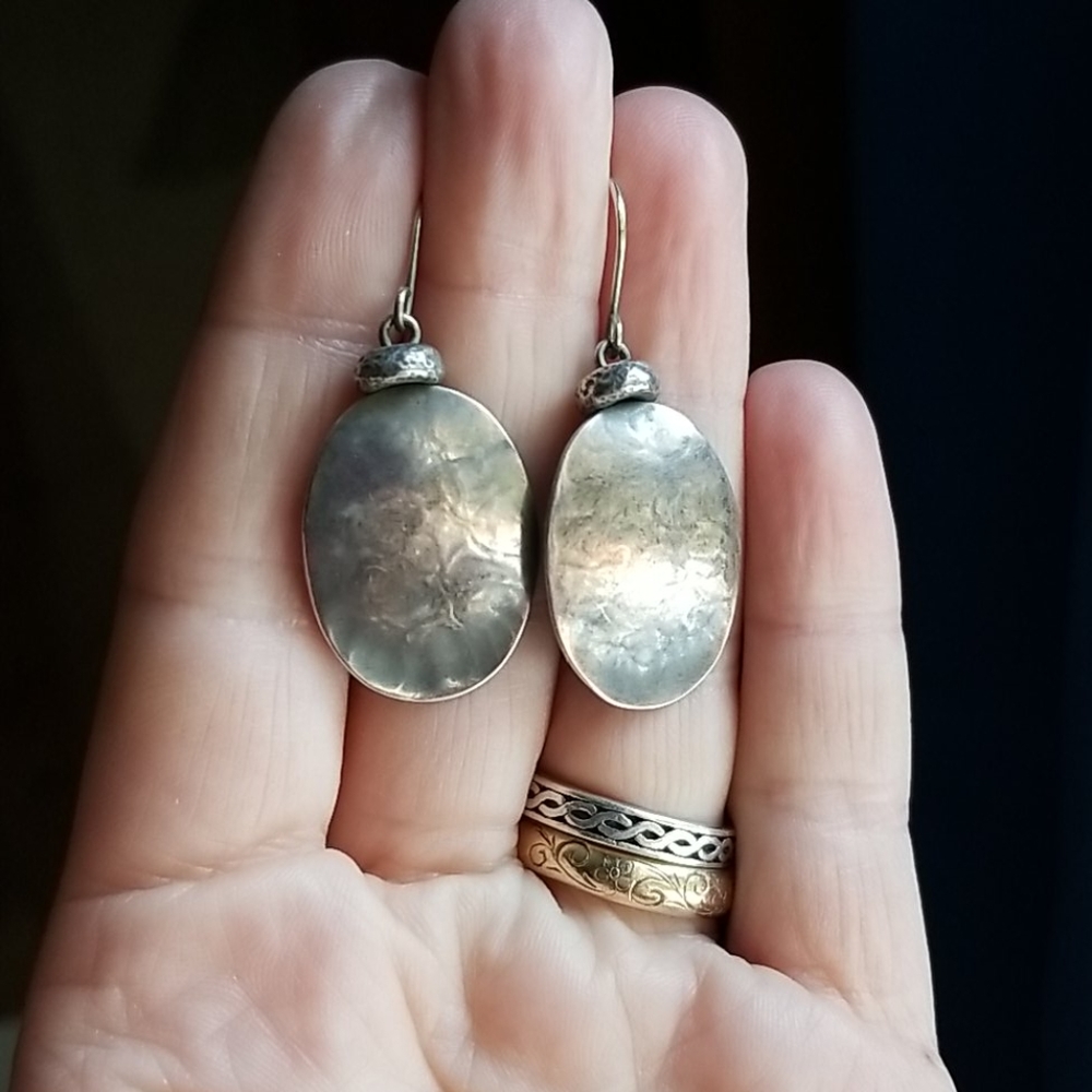 Silver earrings